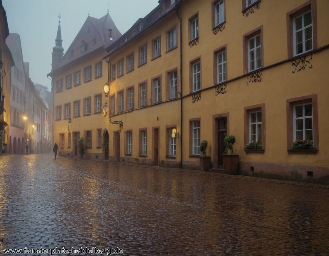 Geheimnisvolle Gassen unter nassem Himmel - Heidelberg bei Regen » Magische Momente in nasser Kulisse