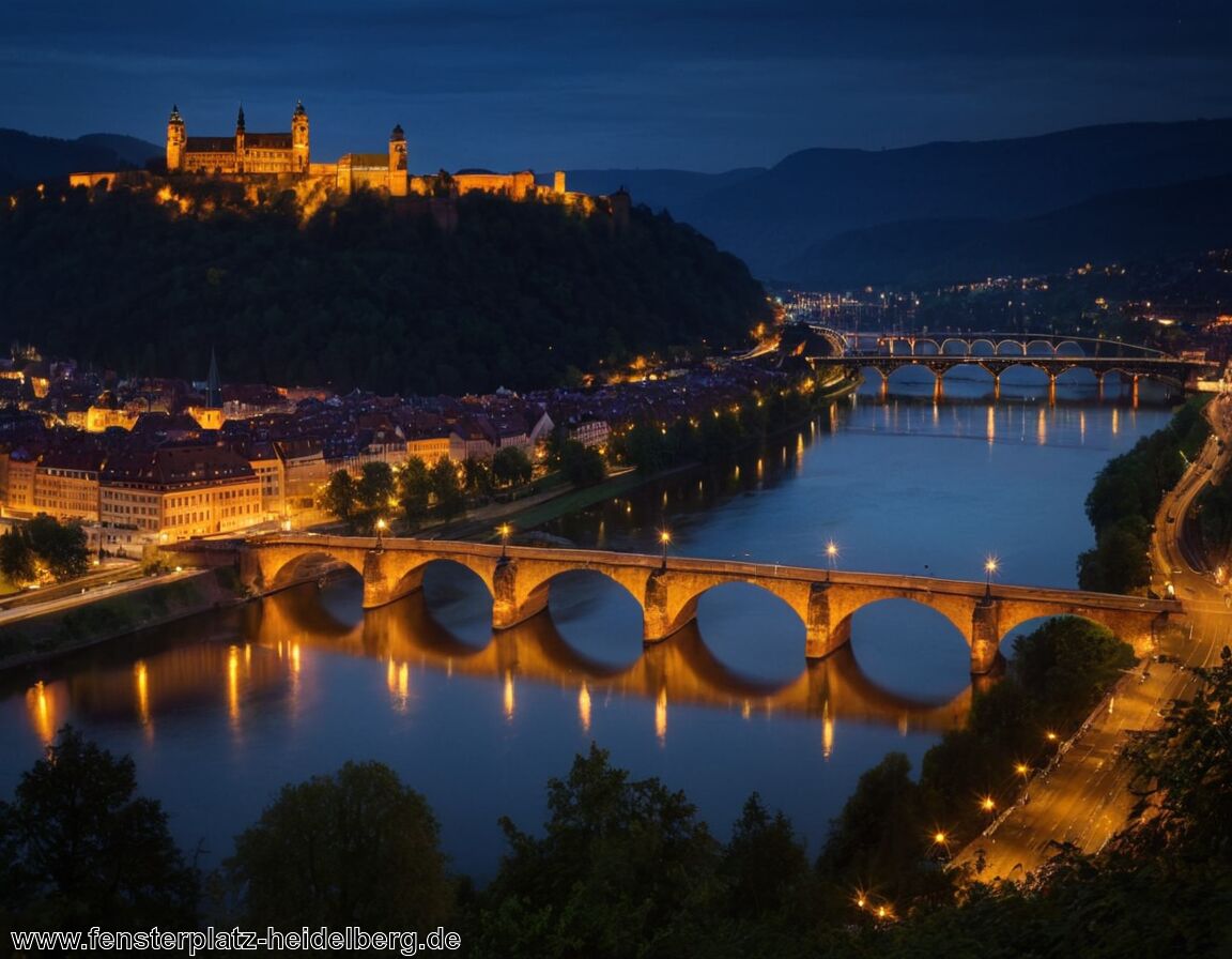 Beleuchtete Brücken überqueren und fotografieren - Heidelberg bei Nacht erleben » Nächtliche Highlights der Neckarstadt