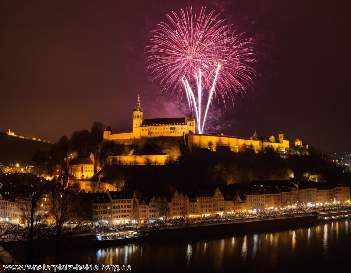 Gemütliche Weinstände und kulinarische Angebote - Silvester in Heidelberg » Das Feuerwerk der Neckarstadt