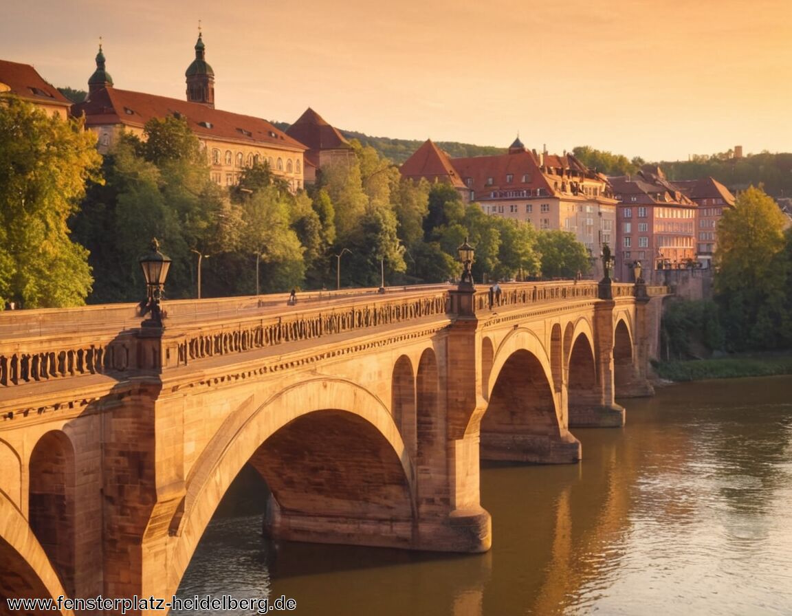 Alte Brücke mit Blick auf Stadt - Filme in Heidelberg » Entdecke die schönsten Drehorte